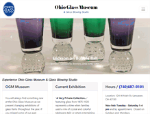 Tablet Screenshot of ohioglassmuseum.org